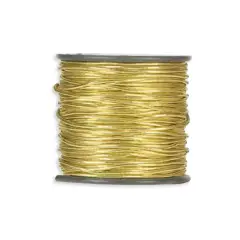 Cordoncino Elastico Oro 2 mm – 50 Metri – Filo Elastico per Lavoretti Creativi