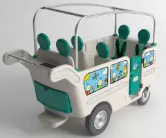 Carrozzino 6 Posti Espresso Granturismo a Spinta Manuale con Accessori, Beige