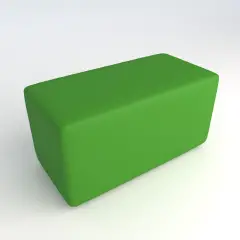 Pouf Ecopelle Ignifugo 2 Posti H 40 Verde Per Un Ambiente Scolastico Innovativo