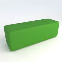 Pouf Ecopelle Ignifugo 3 Posti H 40 Verde Per Un Ambiente Scolastico Innovativo