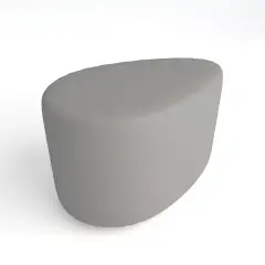 Pouf Ecopelle Ignifugo Goccia H 40 Grigio Per Ambienti Scolastici Innovativi