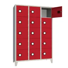 Armadio Casellario Quadro 15 Posti - Ante Rosso - Conforme CAM