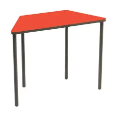 Banco Trapezio Modulare Scuola Primaria – Top Rosso | Altezza 64 cm