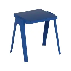 Banco Monoposto in Polipropilene per Esterni – Altezza 70 cm Blu | Conforme CAM