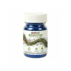 Brillantini Ecologici in Cellulosa Riciclata, Bio-Glitter Grana Media 50 Gr. Blu