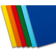 Cartoncino Colorato Premium Liscio-Ruvido cm. 50x70 Assortimento Base 30 Fogli
