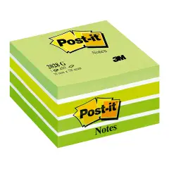Cubo Foglietti Post-it® Verde 76x76 mm