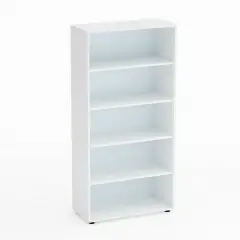 Mobile Scuola Kubò Bianco a Giorno H 180 cm. Ripiani Bianco - Conforme CAM