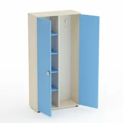 Mobile Scuola Kubò Betulla Spogliatoio Adulti Ante Blu Orizzonte - Conforme CAM
