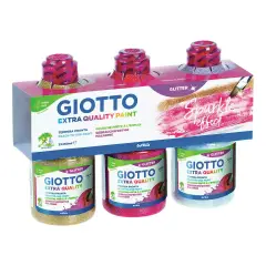 Tempera Giotto Glitter - Set 3 Colori da 250 ml