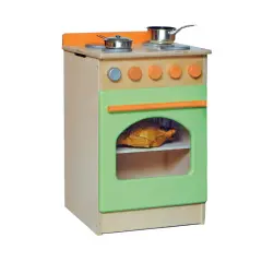 Cucina Green – Cucina Giocattolo in Legno per Bambini dai 3 Anni