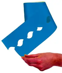 Bordo in Carta a Onde Azzurro 15 Mt x 5.7cm