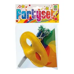 Party Set Cappello, Trombetta e Maschera – Accessori Festivi di Carnival Toys