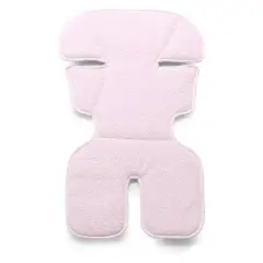 Materassino per Passeggino Double Face Rosa in Spugna Ricamata