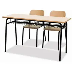 Banco Biposto 900 - Sottopiano In Griglia H 76 Cm. Per Ambienti Scolastici - Conforme CAM