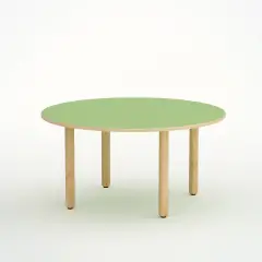 TAVOLO ONDA CIRCOLARE H 58 CM - MISURA 3 - VERDE