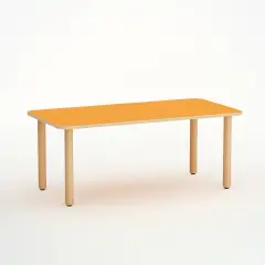 Tavolo Forma Rettangolare H 52 cm – Misura 2 - Arancio - Conforme CAM