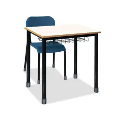 Banco Monoposto 600 - Sottopiano In Griglia H 82 Cm. Per Ambienti Scolastici - Conforme CAM