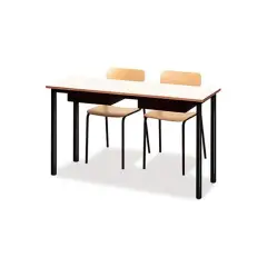 Banco Biposto 600 - Sottopiano In Lamiera H 71 Cm. Per Ambienti Scolastici - Conforme CAM