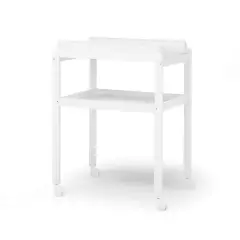 Mini Fasciatoio In Legno Bianco Con Ruote E Materassino Incluso Erbesi