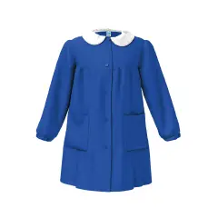Grembiule Bambina Scuola Senza Ricamo Blu 12 Anni