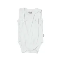 Body Canottiera Bamboo Incrociato 0 Mesi Bianco