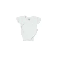 Body Mezza Manica Incrociato Bamboo 0 Mesi Bianco