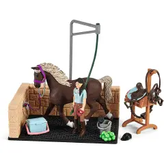 Schleich Zona Lavaggio con Emily e il Suo Cavallo Luna
