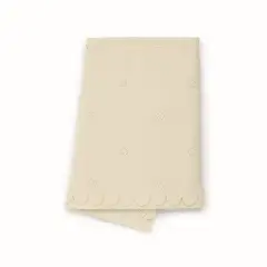 Copertina in Pile Ricamata Beige Foppapedretti