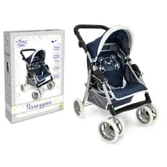 Baby Teo - Passeggino Orsetto in Metallo con Schienale Regolabile - H 65