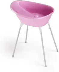 Vaschetta Bagnetto Neonato Bella con Cavalletto - Rosa
