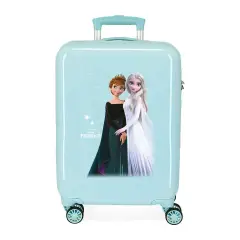 Disney Frozen Frosted Light Trolley Da Cabina Abs 55 Cm 4 Ruote