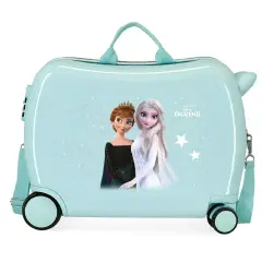 Frozen Frosted Light Trolley da Viaggio Cavalcabile Abs 4 Ruote