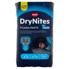 Huggies Mutandina Assorbente Drynites 8-15A Boy 27-57 Kg Pezzi13 Jumbo