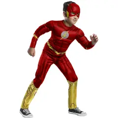 Costume Flash Black Line Deluxe per Bambini - Taglia M - 5/7 Anni