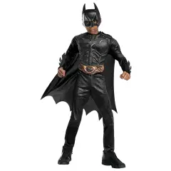 Costume Batman Black Line Deluxe per Bambini - Taglia S - 3/4 anni
