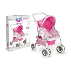 Baby Teo Passeggino in Metallo Schienale Regolabile H 65 Cm.