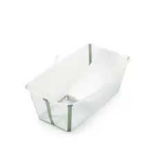 Vaschetta Bagnetto Flexibath Xl Trasparent Verde con Newborn Incluso