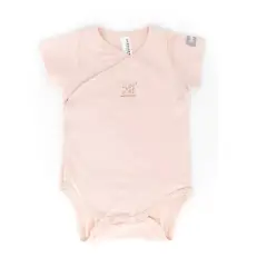 Body 6 Mesi Bambino Maniche Corte Rosa Bamboom C104-054-007