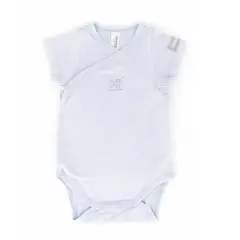 Body 1 Mese Bambino Maniche Corte Azzurro Bamboom C104-054-006