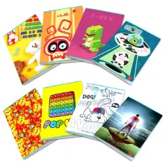 Quaderno Maxi per Bambini: Assortimento, 80 g, Rigatura A per Prima e Seconda Elementare