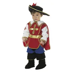 Costume Moschettiere Easy Baby - Taglia 2/3 Anni