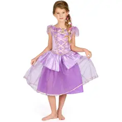 Costume Principessa Rapunzel Deluxe per Bambine - Taglia M - 7/8 Anni