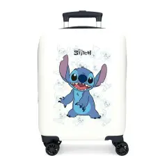 Happy Stitch Trolley Abs 50 Cm 4 Ruote Bianco