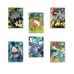 Sj Gang Animali Boy Quaderno A4 Maxi 96/100 Rigatura 10M