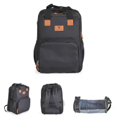Zaino Borsa Fasciatoio Liana 2in1 Pieghevole Nero
