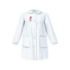 Grembiule Bambina Asilo 4037 Bianco 6 Anni
