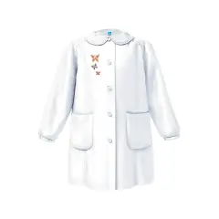 Grembiule Bambina Scuola 4068 Bianco 11 Anni