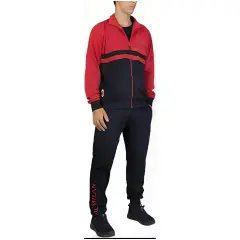 Pigiama Tuta Garzata Rossa Zip Intera Milan S