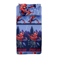 COMPLETO 1 PIAZZA E MEZZA C/FEDERA SPIDERMAN